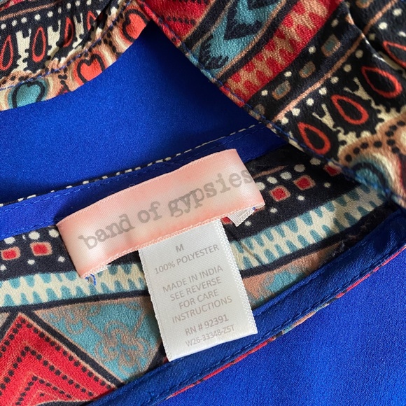 Band of Gypsies High Neck Scarf/Shift Dress SIZE M - Picture 8 of 13